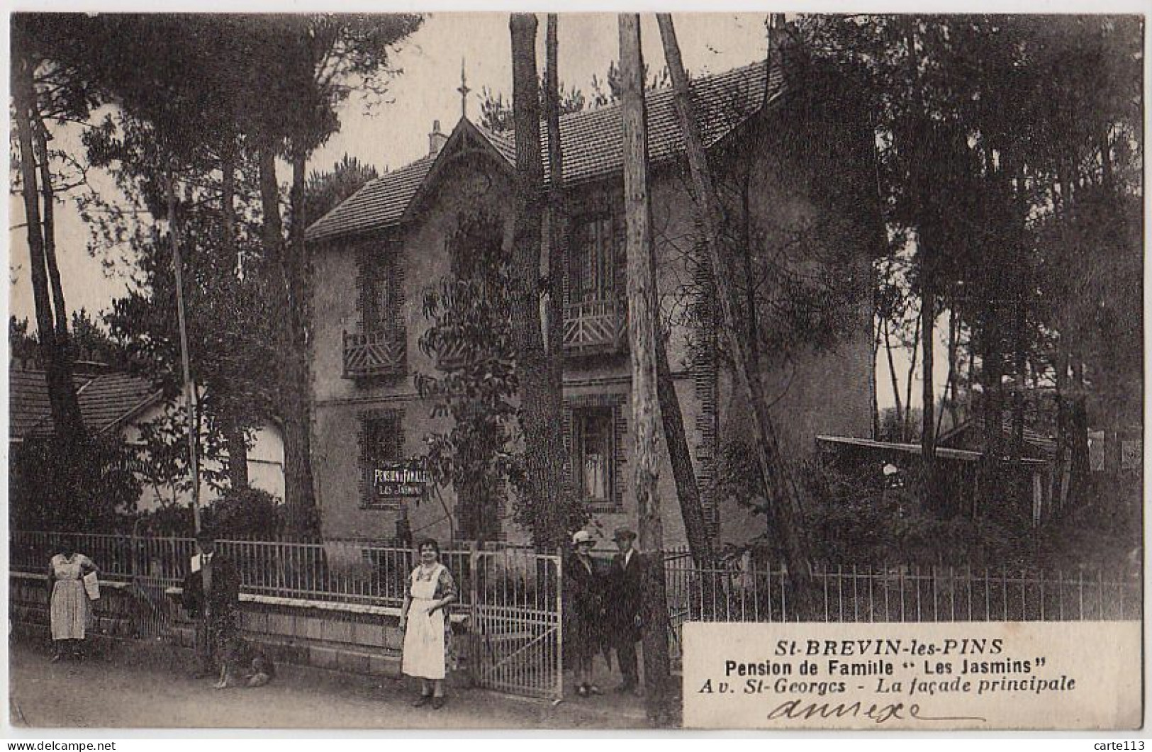 44 - B17653CPA - SAINT BREVIN LES PINS - Pension De Famille Les Jasmins -  Avenue St Georges - Facade Principale - Très - Saint-Brevin-les-Pins