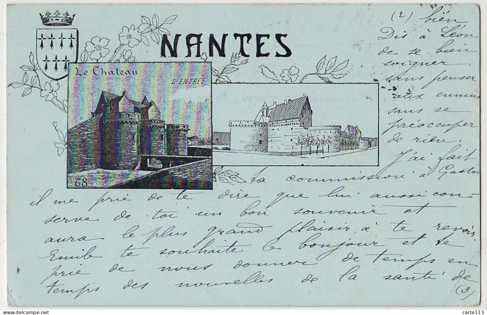 44 - B17642CPA - NANTES - Le Chateau - 1900 - Carte Pionniere - Bon état - LOIRE-ATLANTIQUE - Nantes