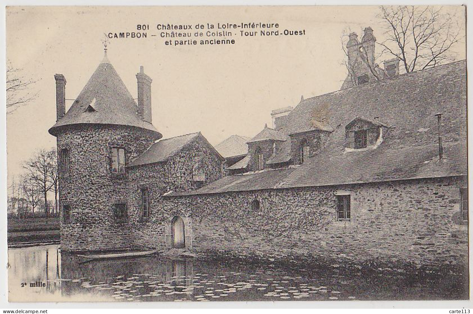 44 - B17581CPA - CAMPBON - Chateau De Coislin - Tour Nord-Ouest Et Partie Ancienne - Parfait état - LOIRE-ATLANTIQUE - Sonstige & Ohne Zuordnung