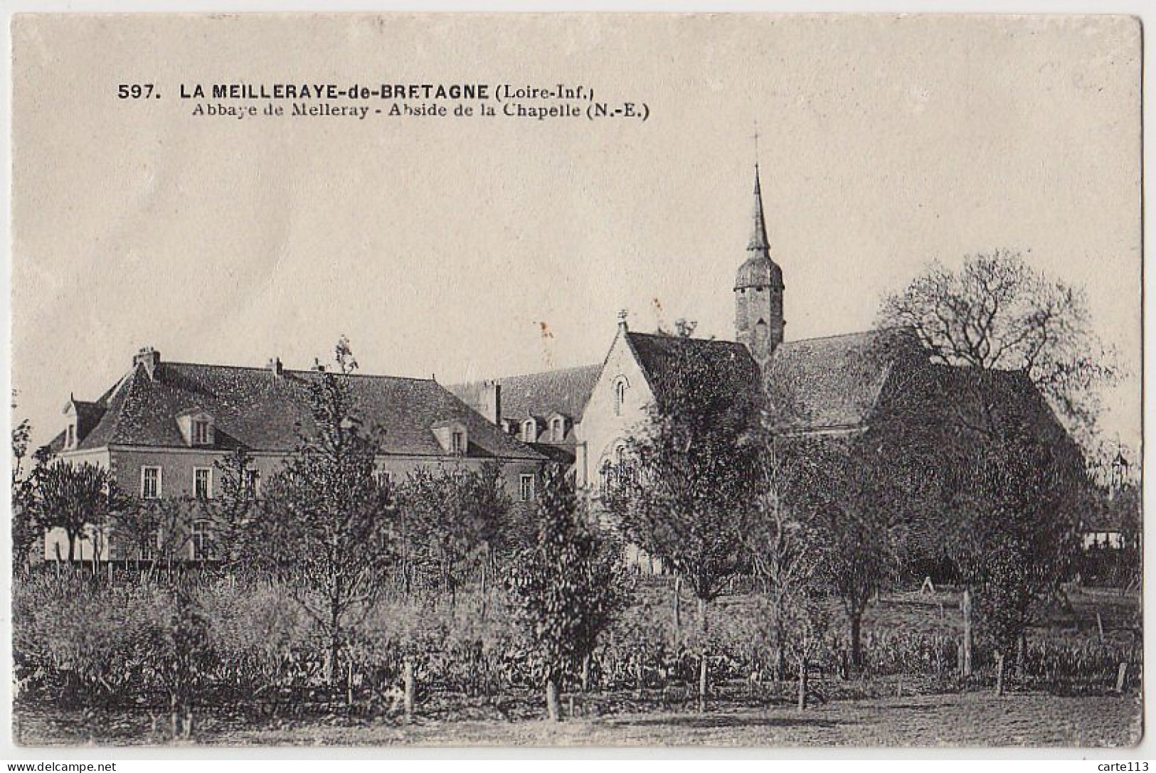 44 - B17561CPA - LA MEILLERAYE DE BRETAGNE - Abbaye De Melleray, Abside De La Chapelle - Très Bon état - LOIRE-ATLANTIQU - Altri & Non Classificati