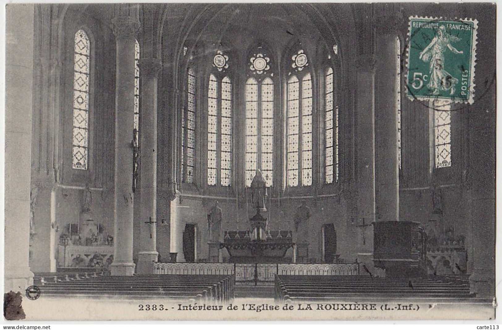 44 - B17556CPA - LA ROUXIERE - Interieur Eglise - Très Bon état - LOIRE-ATLANTIQUE - Sonstige & Ohne Zuordnung