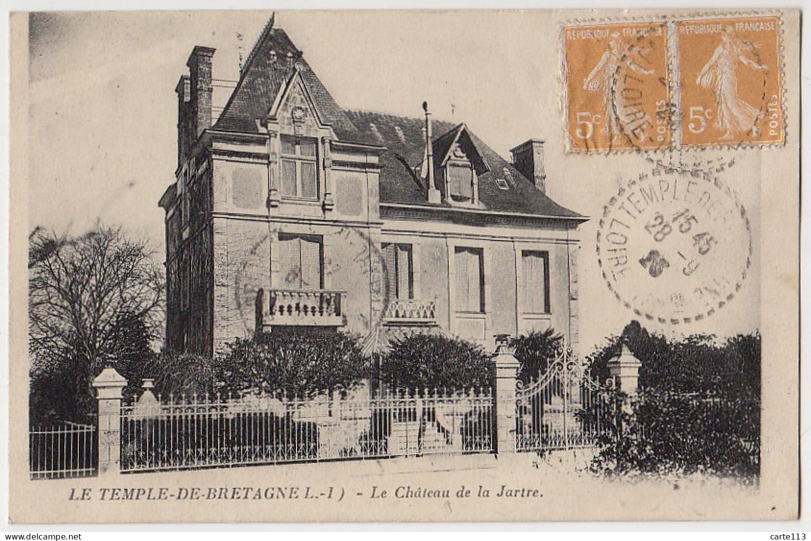 44 - B17530CPA - LE TEMPLE DE BRETAGNE - Chateau De La Jartre - Très Bon état - LOIRE-ATLANTIQUE - Otros & Sin Clasificación