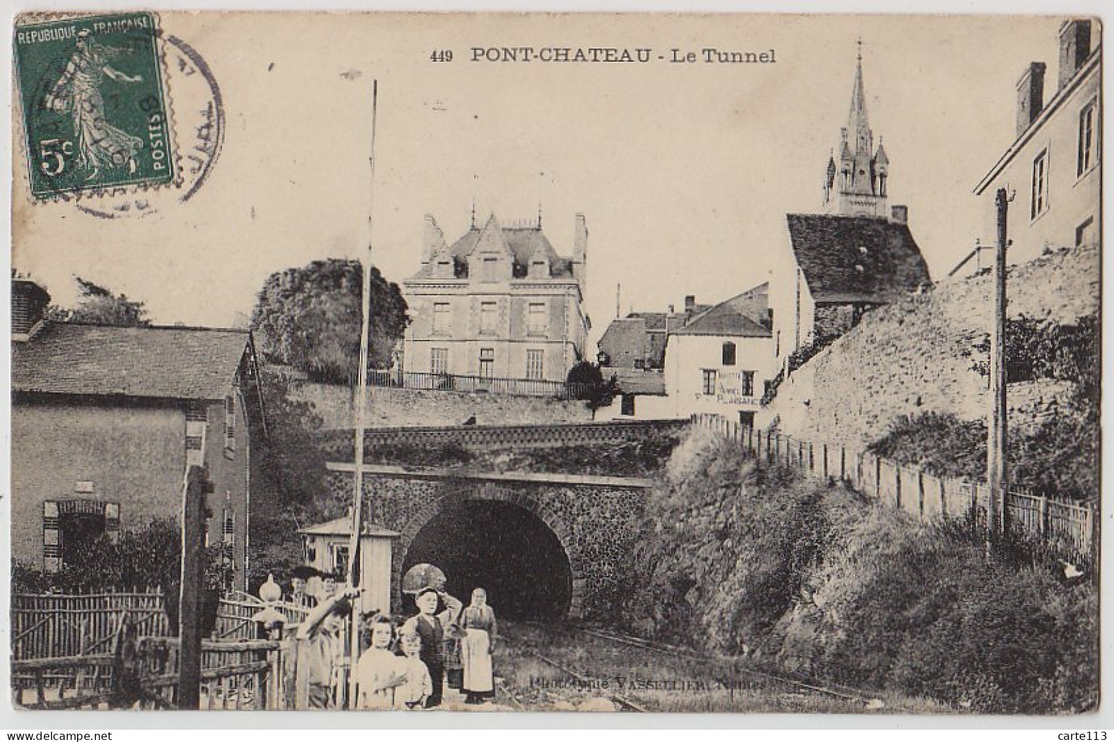 44 - B17214CPA - PONTCHATEAU - Le Tunnel - Passage A Niveau - Très Bon état - LOIRE-ATLANTIQUE - Pontchâteau