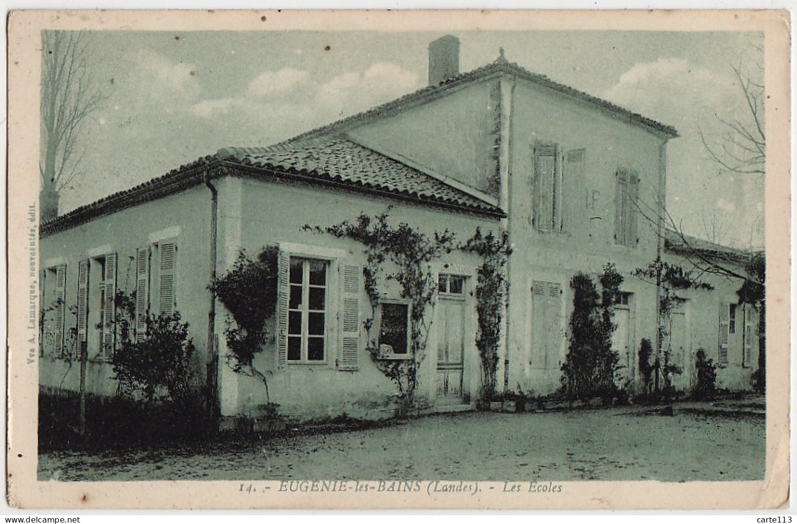 40 - B17145CPA - EUGENIE LES BAINS - Les Ecoles - Bon état - LANDES - Autres & Non Classés