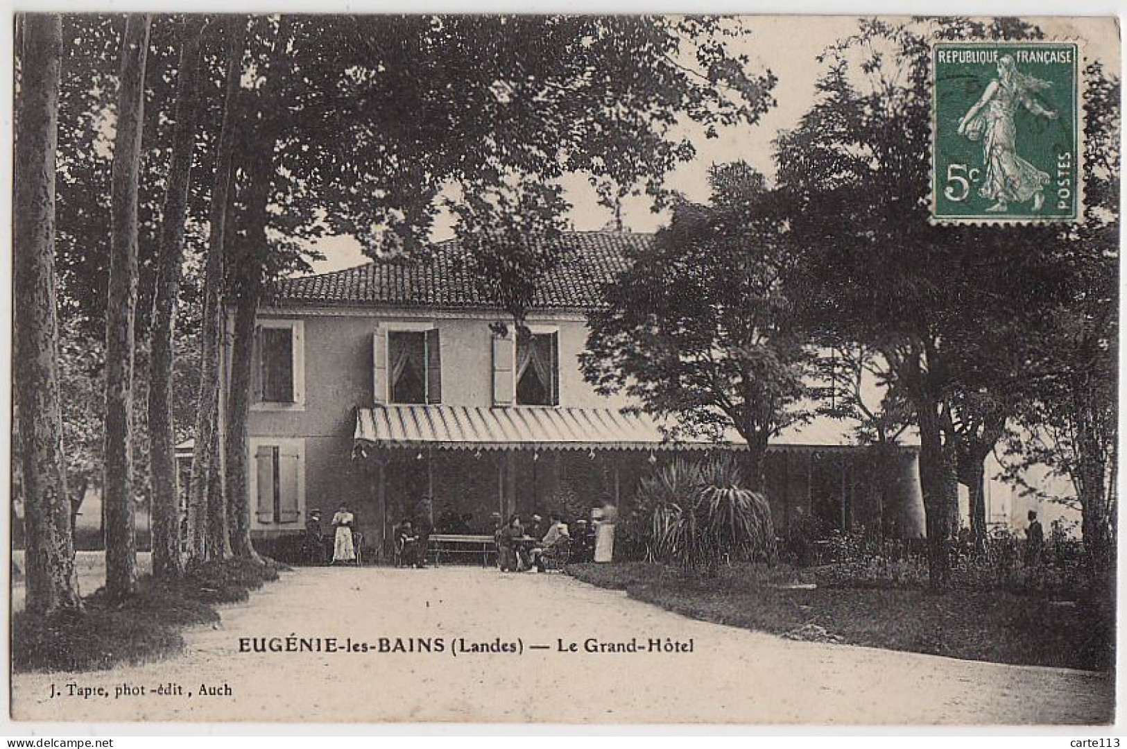 40 - B17144CPA - EUGENIE LES BAINS - Le Grand Hotel - Très Bon état - LANDES - Altri & Non Classificati