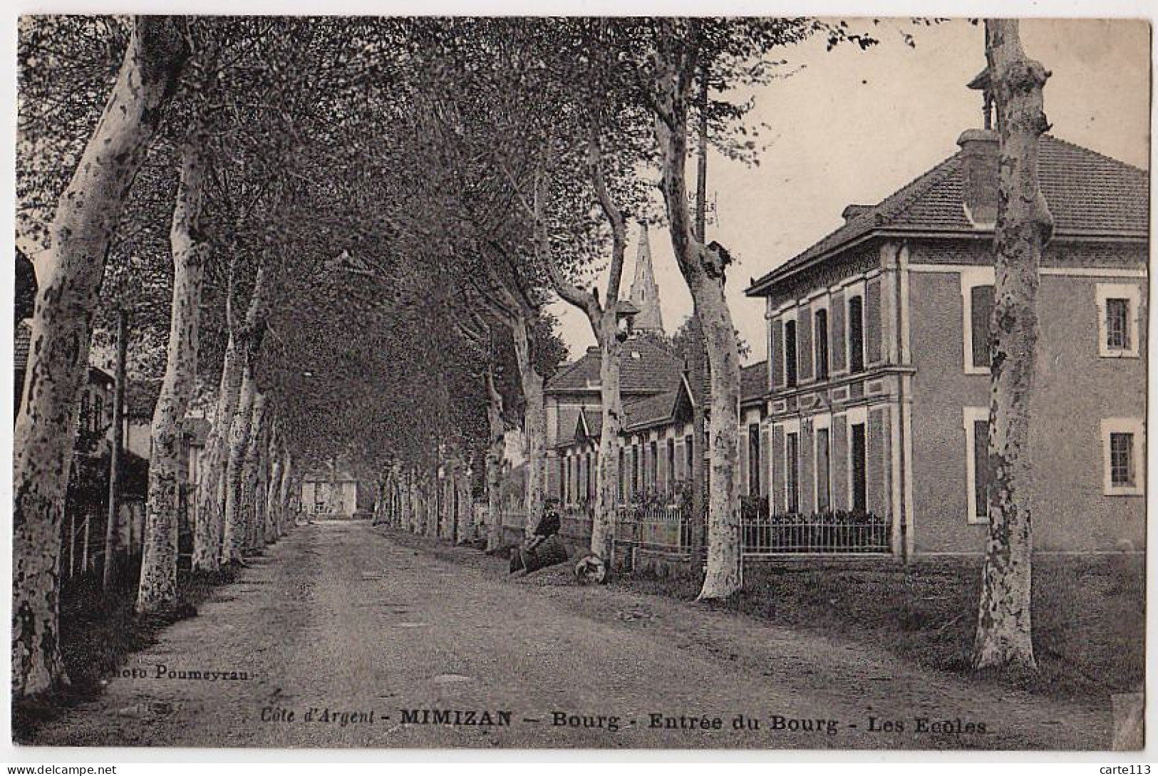 40 - B17051CPA - MIMIZAN BOURG - Entree Du Bourg - Les Ecoles - Très Bon état - LANDES - Mimizan