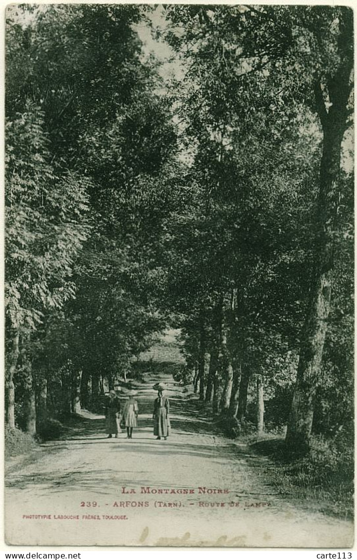 81 - B16688CPA - ARFONS - Route De Lampy, Entree Du Village - Bon état - TARN - Sonstige & Ohne Zuordnung