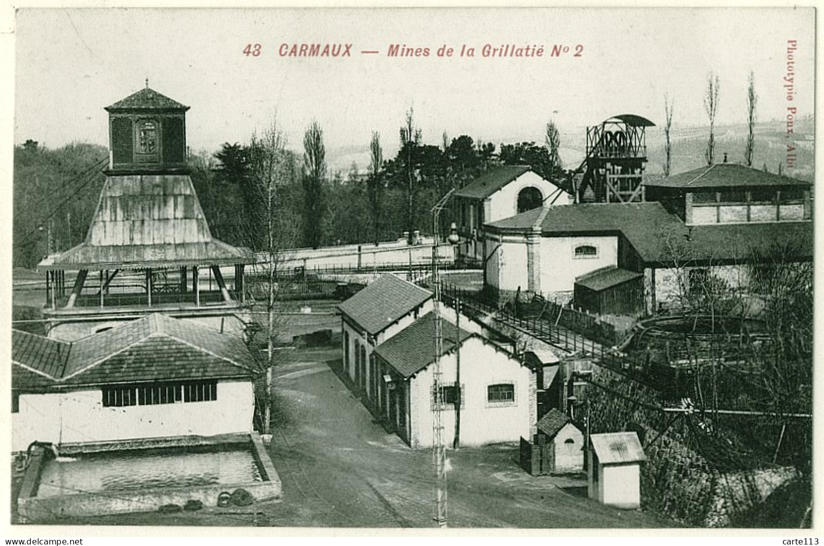 81 - B16683CPA - CARMAUX - Mines De La Grillatié No 2 - Très Bon état - TARN - Carmaux