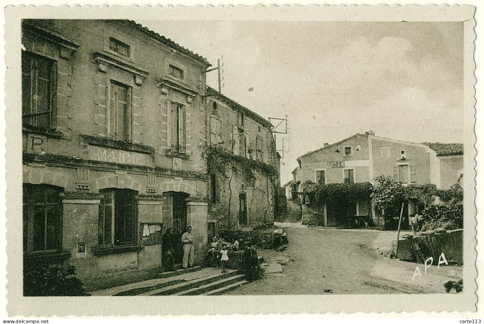 81 - B16670CPA - ESCOUSSENS - Place De La Mairie - Parfait état - TARN - Sonstige & Ohne Zuordnung