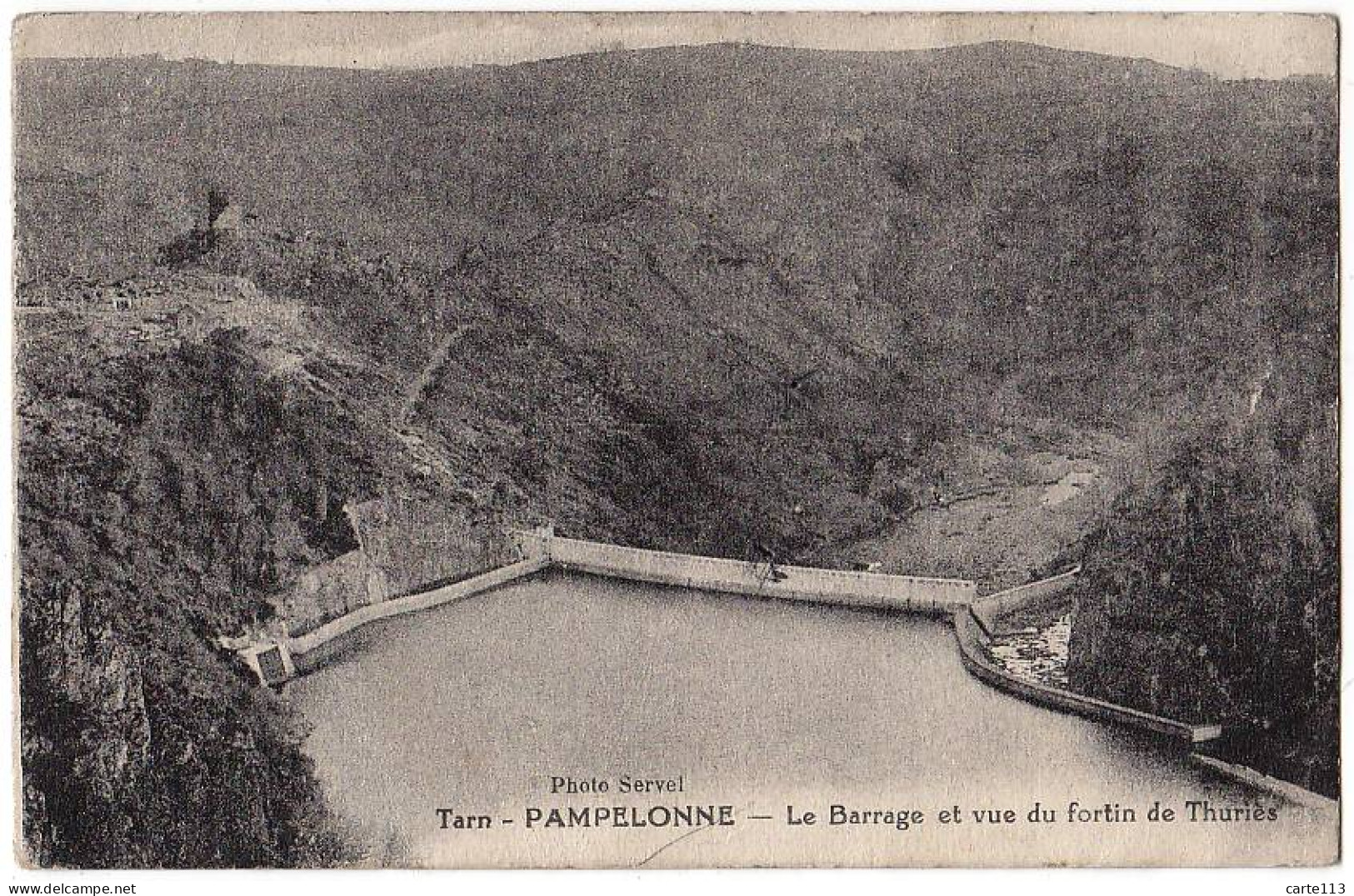 81 - B16600CPA - PAMPELONNE - Le Barrage Et Vue Du Fortin De Thuries - Bon état - TARN - Pampelonne