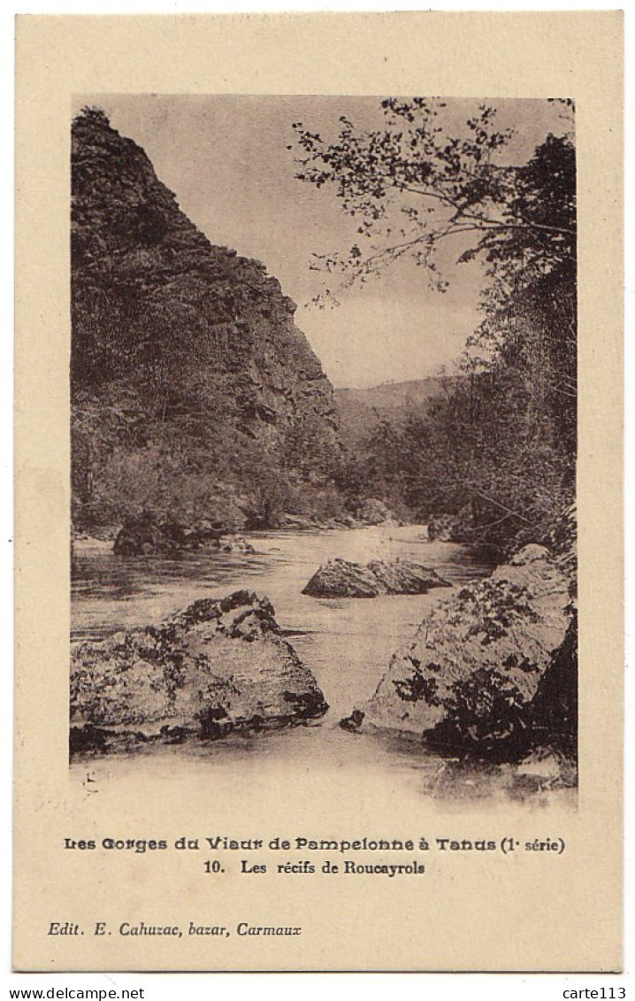 81 - B16599CPA - PAMPELONNE - TANUS - Les Gorges Du Viaur, Les Recifs De Roucayrols - Parfait état - TARN - Pampelonne