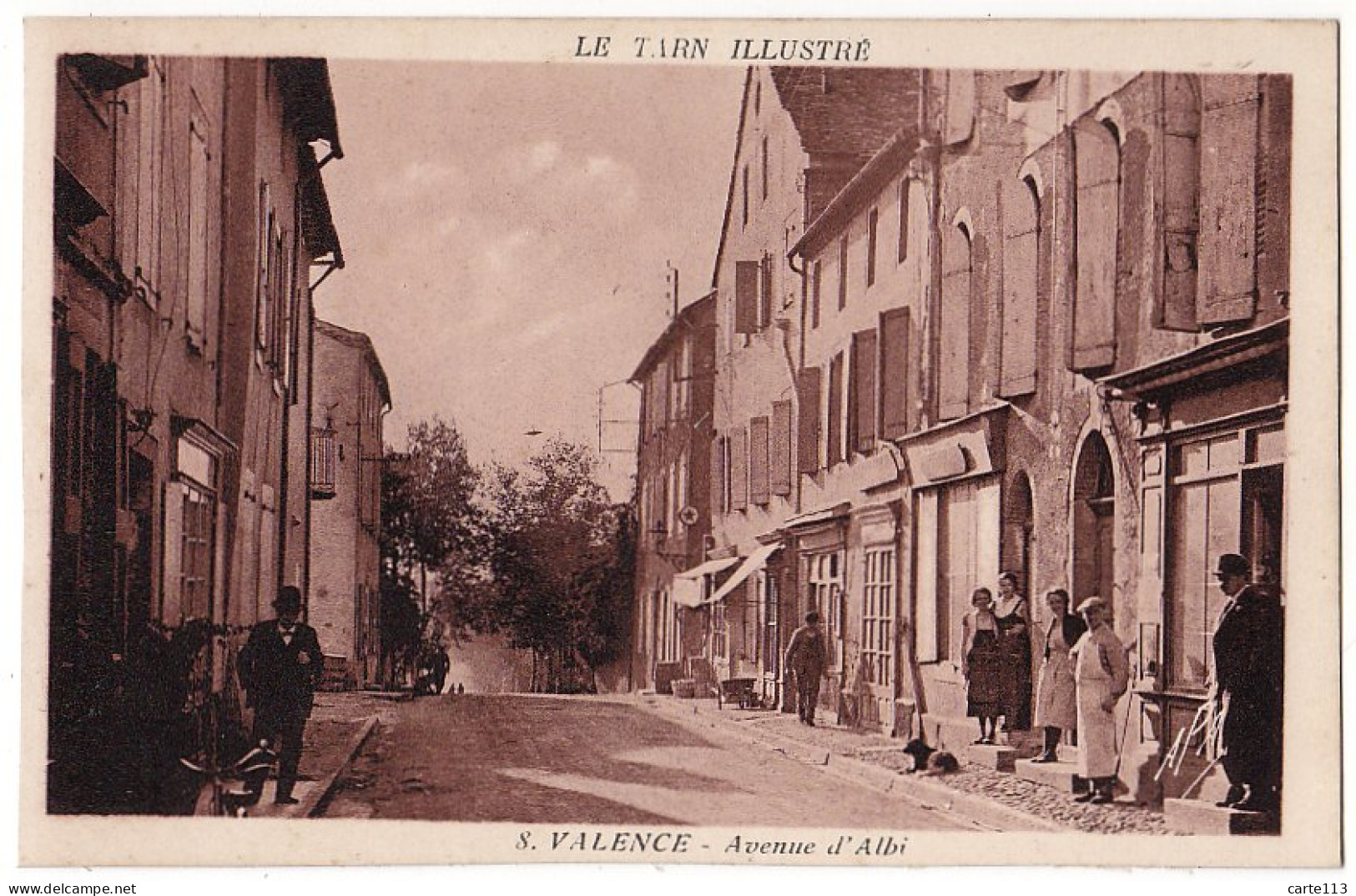 81 - B16533CPA - VALENCE D' ALBI - Avenue D' ALBI - Parfait état - TARN - Vaour