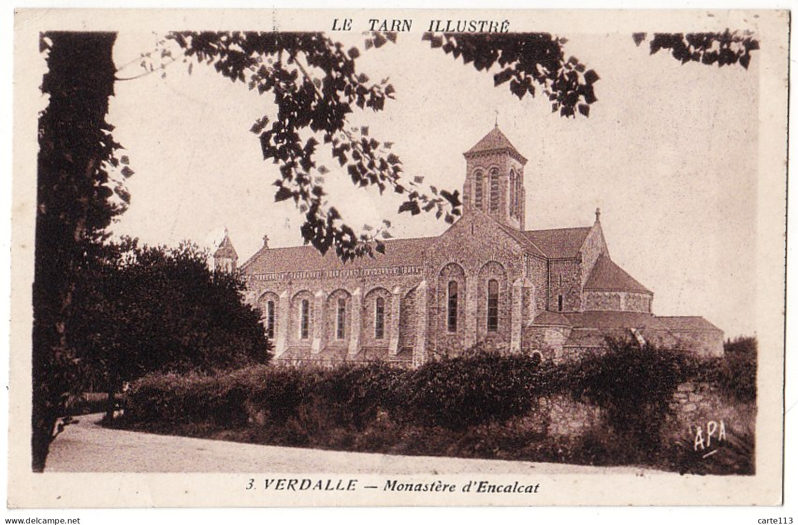 81 - B16525CPA - VERDALLE - Monastere  Encalcat - Très Bon état - TARN - Other & Unclassified