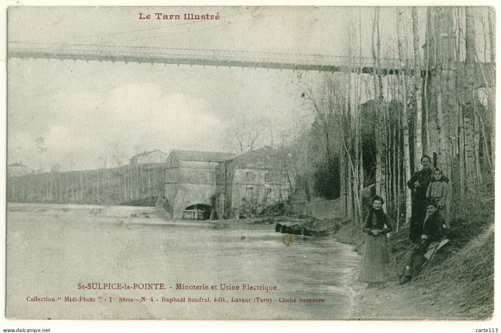 81 - B16492CPA - SAINT ST SULPICE LA POINTE - Minoterie Et Usine Electrique - Bon état - TARN - Saint Sulpice