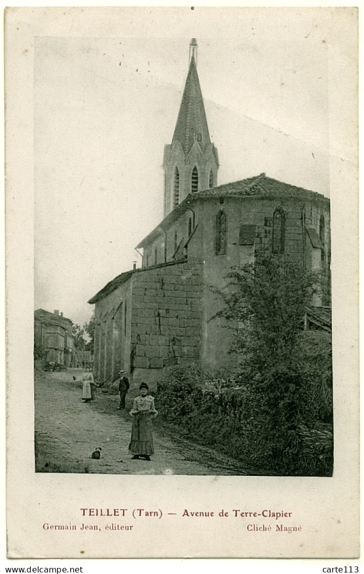 81 - B16483CPA - TEILLET - Avenue De Terre-clapier - Bon état - TARN - Autres & Non Classés