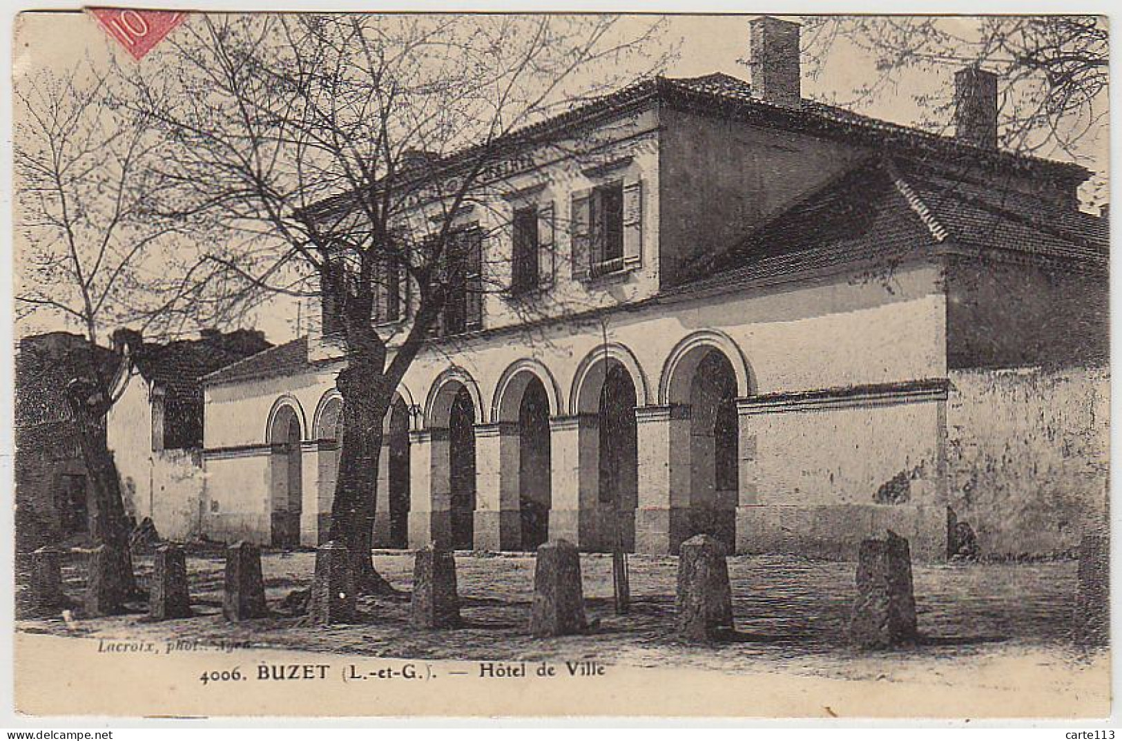 47 - B10814CPA - BUZET SUR BAISE - Hotel De Ville - Très Bon état - LOT-ET-GARONNE - Autres & Non Classés