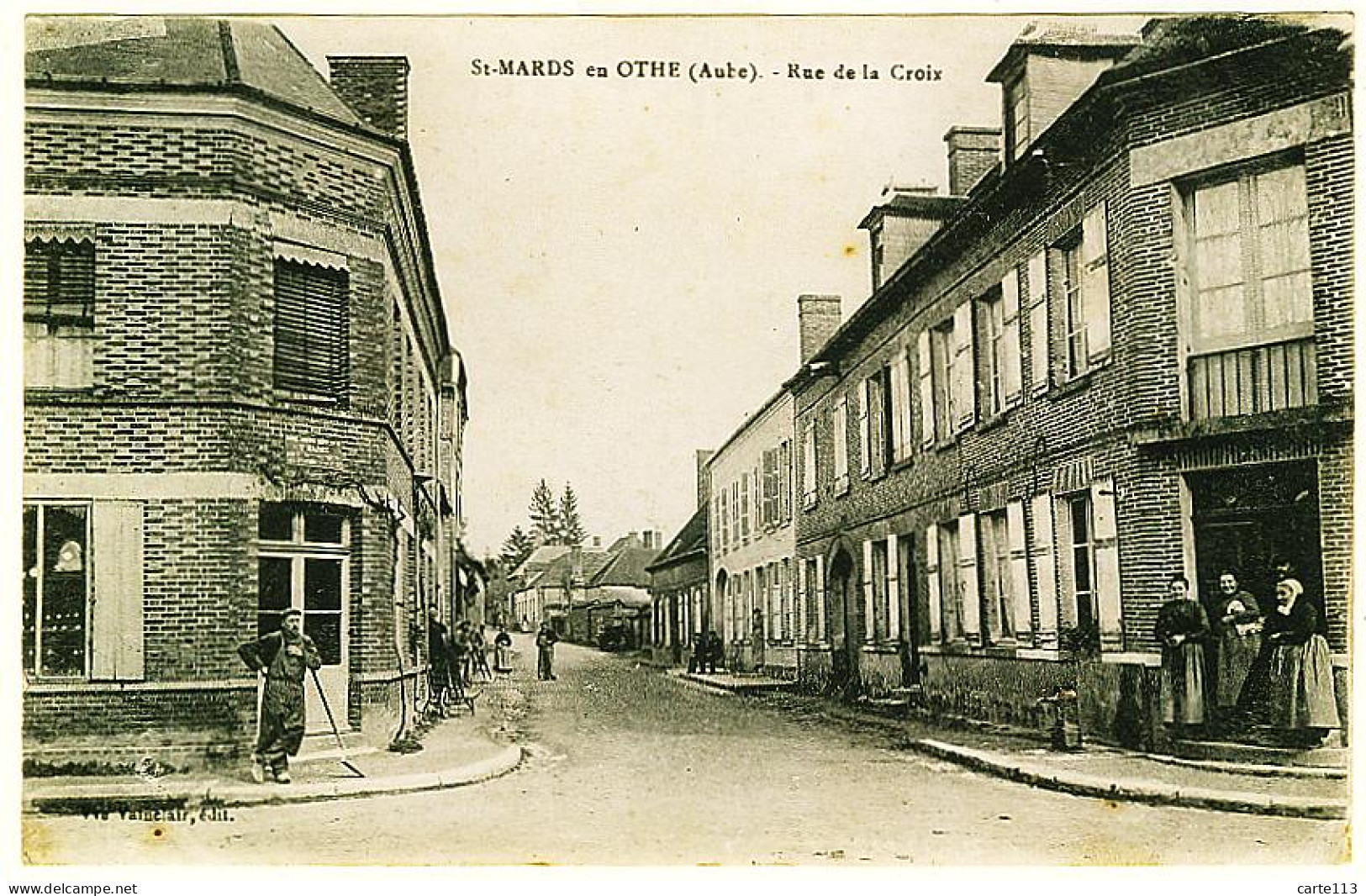 10 - B10674CPA - SAINT MARDS EN OTHE - Rue De La Croix - Très Bon état - AUBE - Sonstige & Ohne Zuordnung
