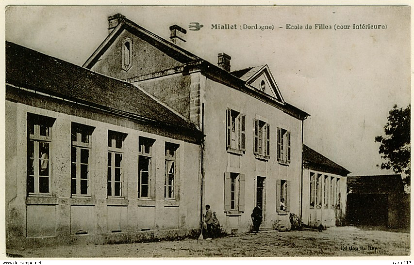 24 - B10556CPA - MIALLET - Ecole De Filles, Cour Intérieure - Très Bon état - DORDOGNE - Other & Unclassified