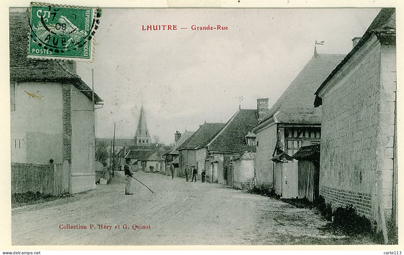 10 - B10593CPA - LHUITRE - Grande Rue - Parfait état - AUBE - Other & Unclassified