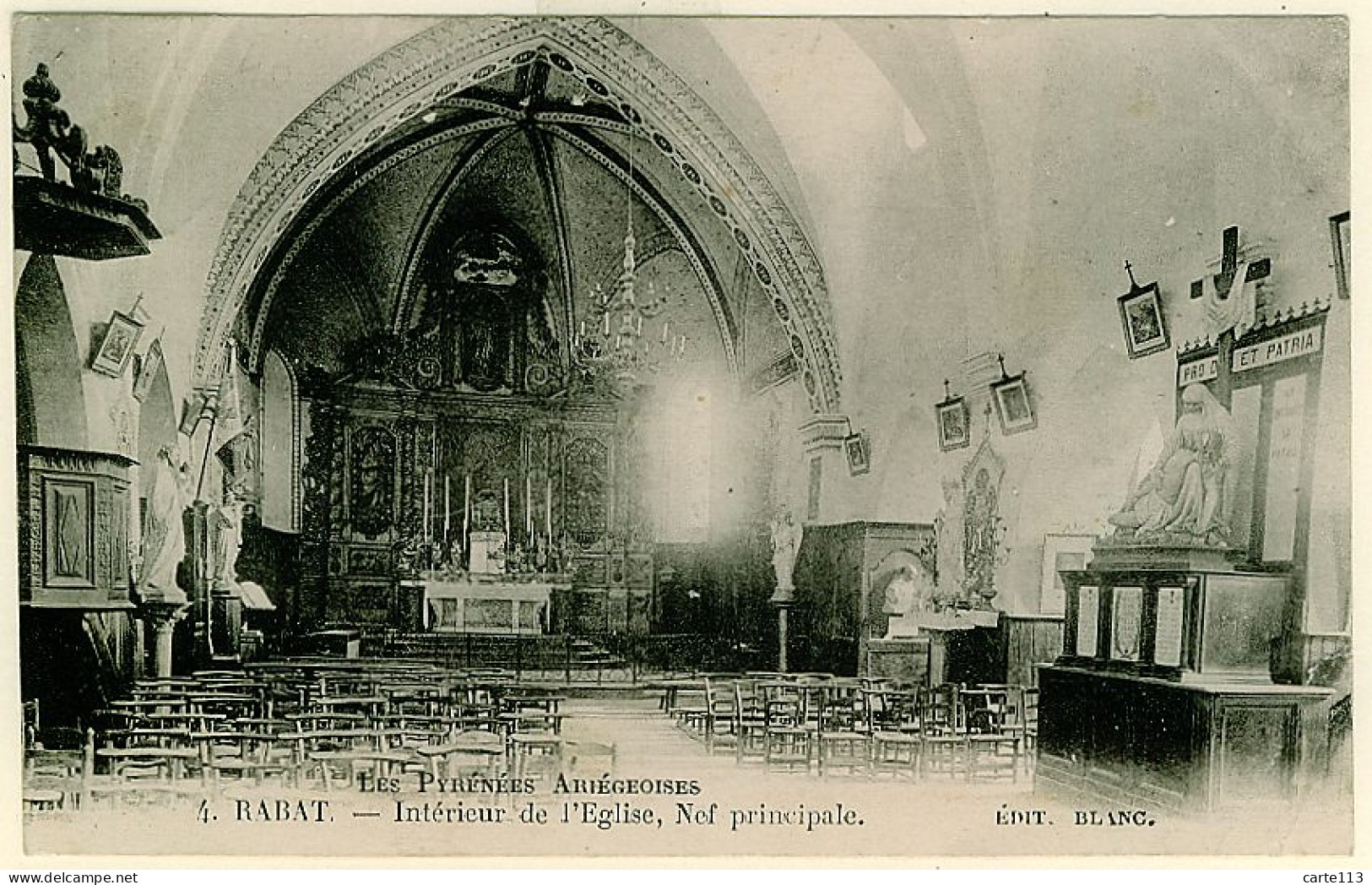 9 - B10433CPA - RABAT - TROIS SEIGNEURS - Interieur De L'eglise - Parfait état - ARIEGE - Sonstige & Ohne Zuordnung