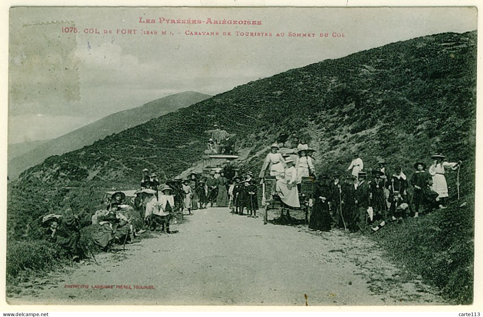 9 - B10301CPA - COL DE PORT - Caravane De Touristes Au Sommet Du Col - Très Bon état - ARIEGE - Other & Unclassified