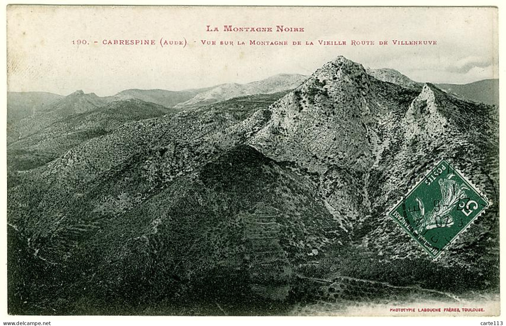 11 - B10005CPA - CABRESPINE - Vue Sur La Montagne De La Vieille Route De Villeneuve - Bon état - AUDE - Sonstige & Ohne Zuordnung