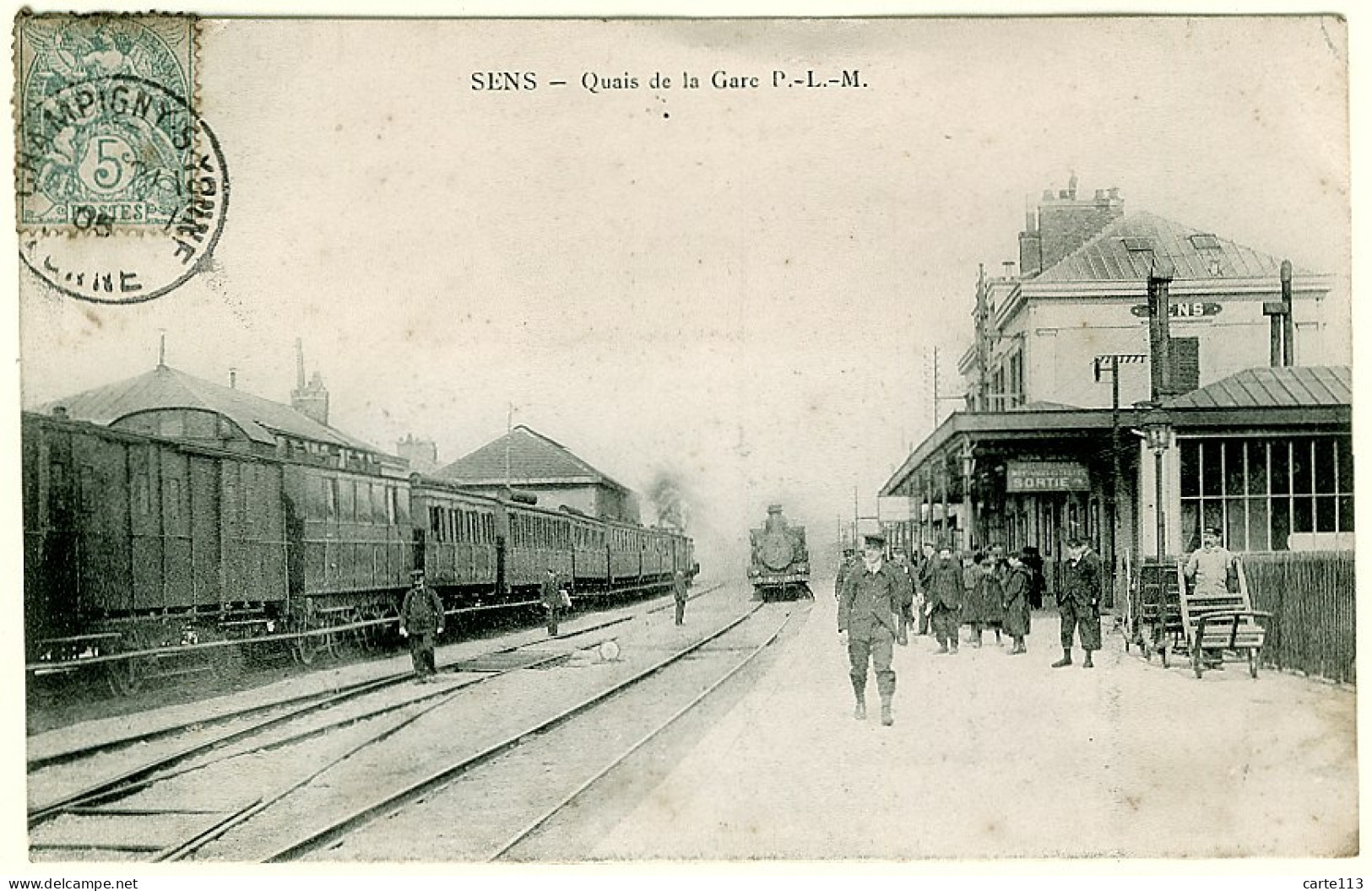 89 - B10023CPA - SENS - Quais De La Gare P.L.M. - Très Bon état - YONNE - Sens