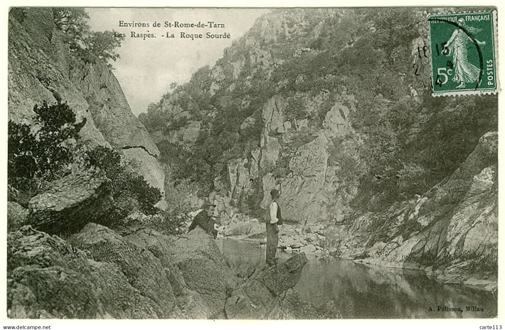 12 - B9904CPA - SAINT ROME DE TARN - LES RASPES - La Roque Sourde - Très Bon état - AVEYRON - Autres & Non Classés