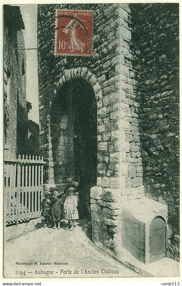 13 - B9699CPA - AUBAGNE - Porte De L'ancien Château - Très Bon état - BOUCHES-DU-RHONE - Aubagne