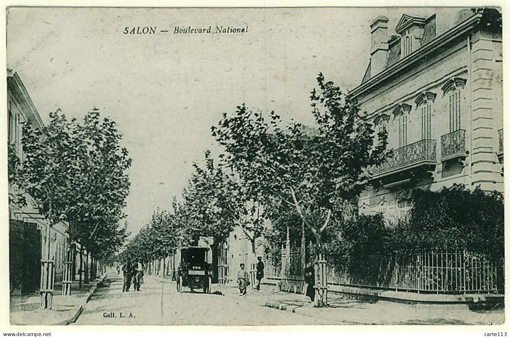 13 - B9635CPA - SALON - Boulevard National - Bon état - BOUCHES-DU-RHONE - Salon De Provence