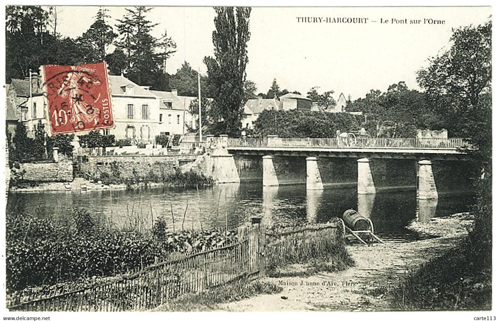 14 - B9221CPA - THURY-HARCOURT - Le Pont Sur L'orne - Parfait état - CALVADOS - Thury Harcourt