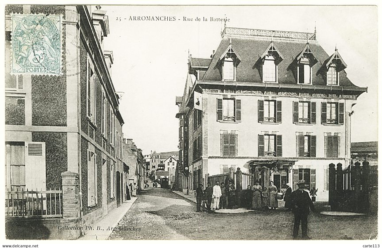 14 - B9433CPA - ARROMANCHES - Rue De La Batterie, Hotel étoile Du Nord - Parfait état - CALVADOS - Arromanches