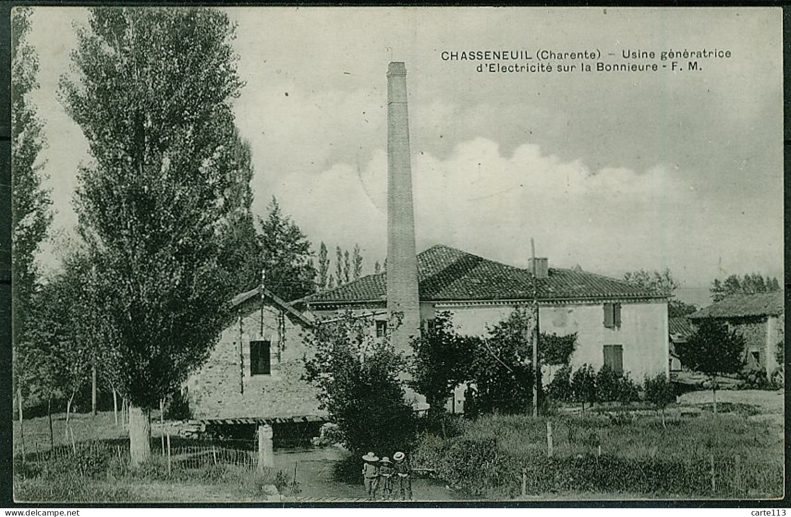 16 - B8860CPA - CHASSENEUIL - Usine Generatrice D'électricité Sur La Bonnieure - Parfait état - CHARENTE - Other & Unclassified