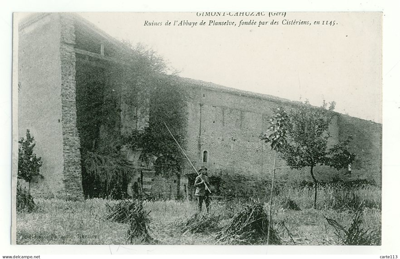 32 - B5295CPA - GIMONT - CAHUZAC - Ruines De L'abbaye De PLANSELVE - Parfait état - GERS - Sonstige & Ohne Zuordnung