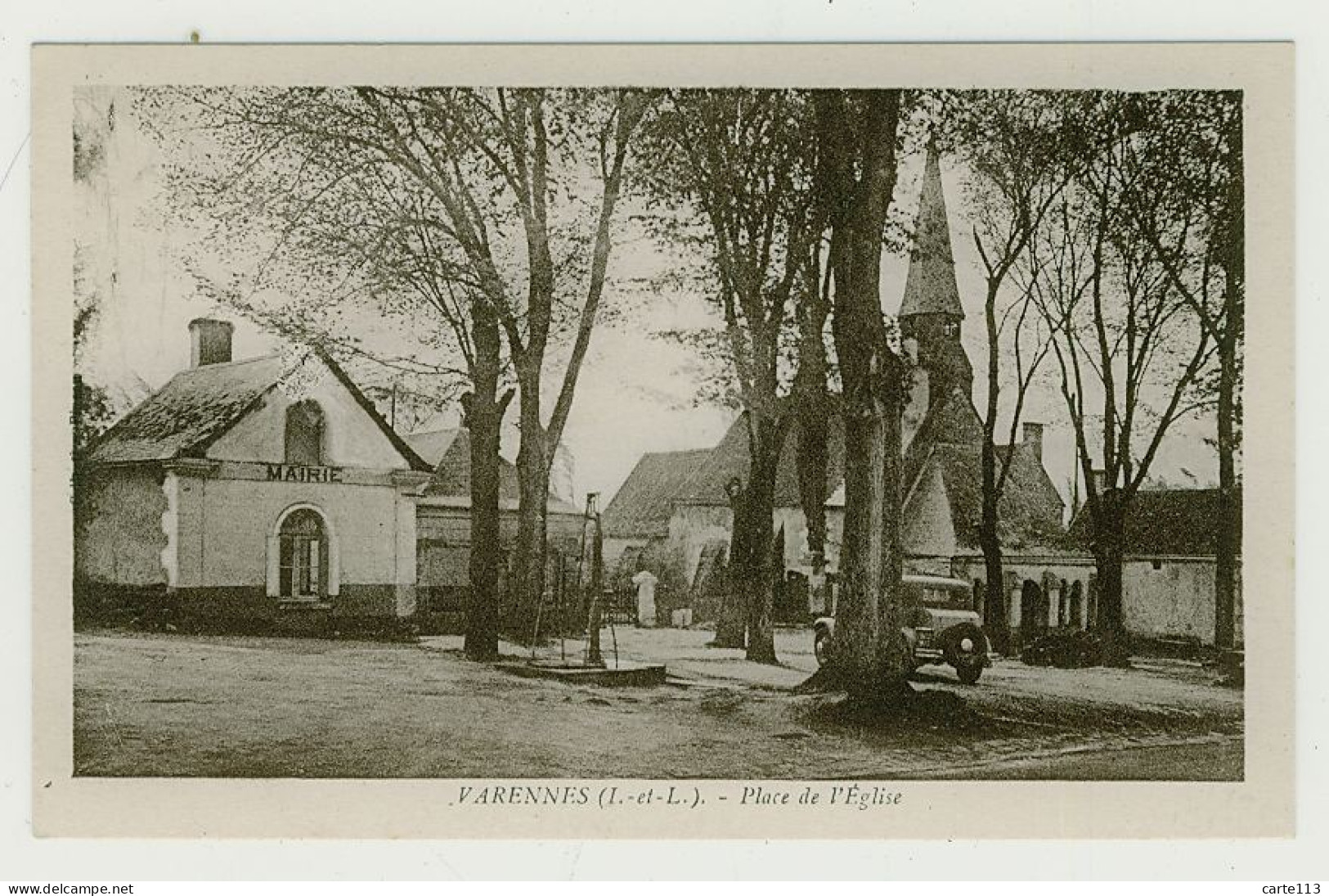 37 - B4418CPA - VARENNES - Place De L'église - Parfait état - INDRE-ET-LOIRE - Sonstige & Ohne Zuordnung