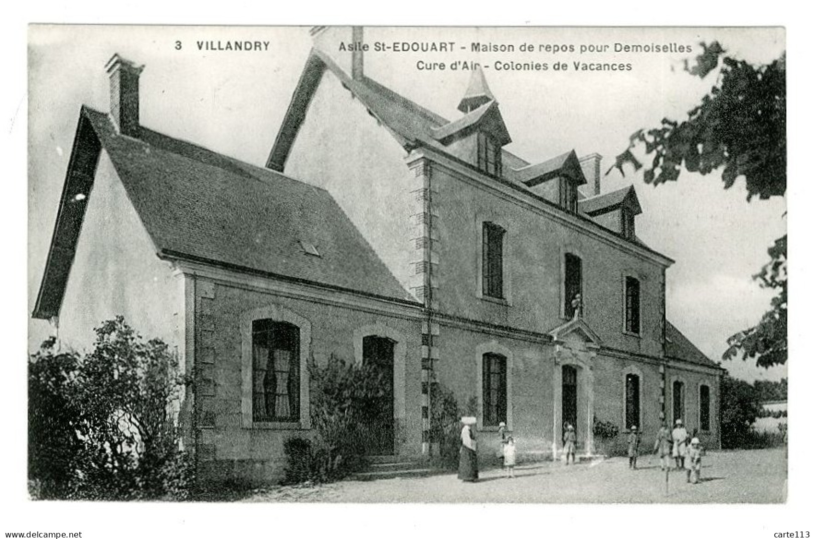 37 - B4364CPA - VILLANDRY - Asile Saint Edouart - Maison De Repos Pour Demoiselles - Parfait état - INDRE-ET-LOIRE - Andere & Zonder Classificatie