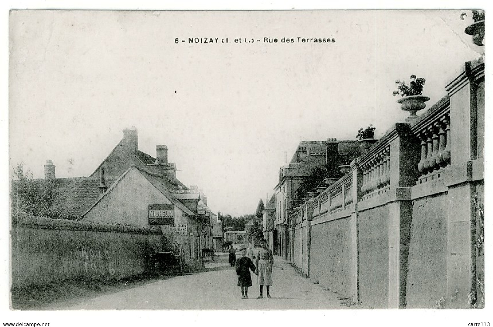 37 - B4288CPA - NOIZAY - Rue Des Terrasses - Vue Animée - Bon état - INDRE-ET-LOIRE - Other & Unclassified