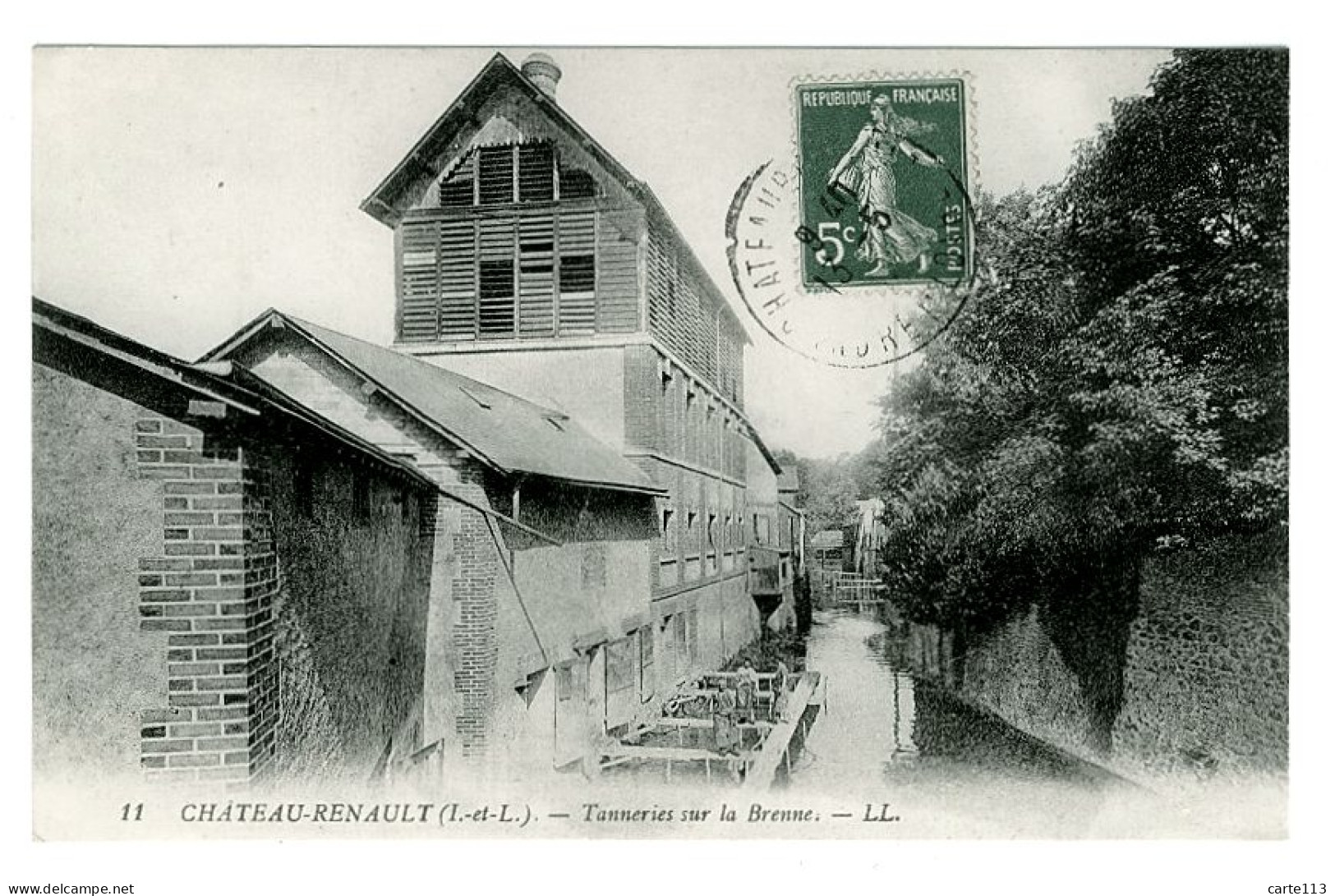 37 - B4204CPA - CHATEAURENAULT - CHÂTEAU-RENAULT - Tanneries Sur La Brenne - Parfait état - INDRE-ET-LOIRE - Sonstige & Ohne Zuordnung