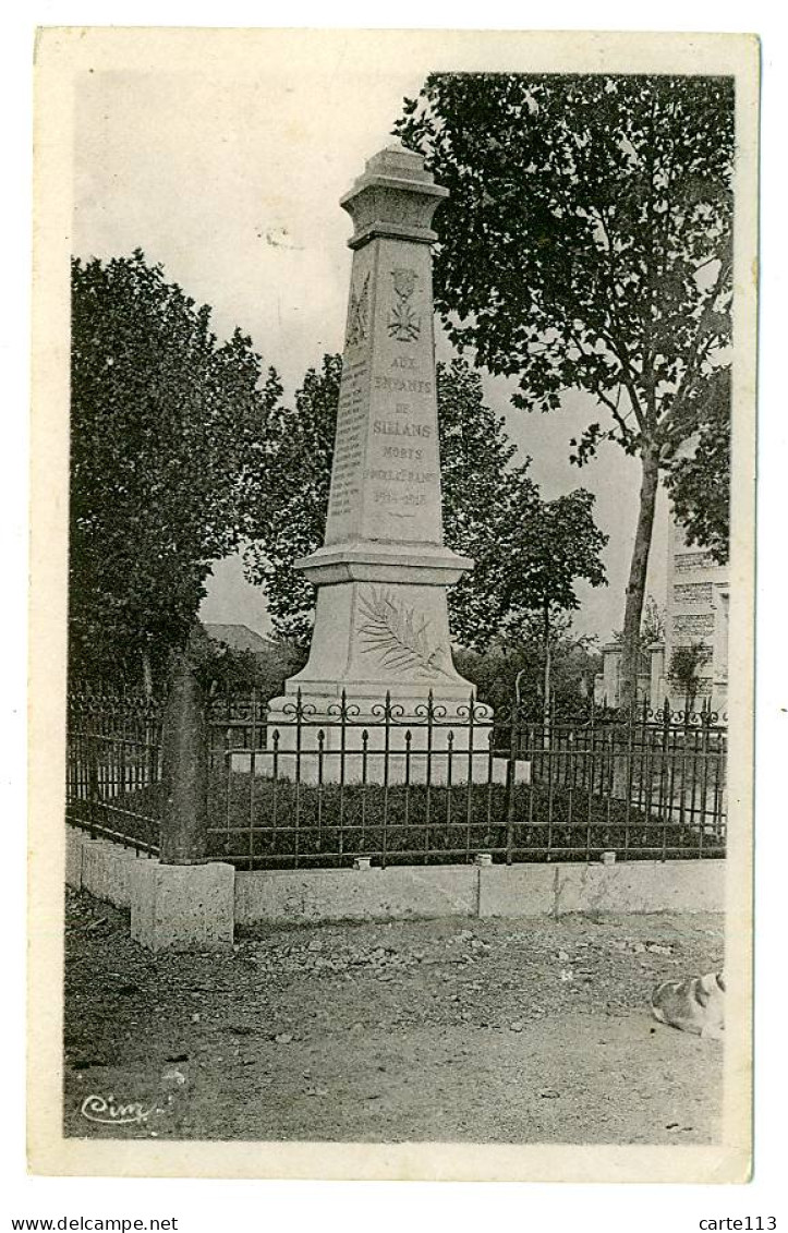 38 - B4109CPSM - SILLANS - Le Monument Aux Morts Inauguré Le 9 Octobre 1920 - Très Bon état - ISERE - Other & Unclassified