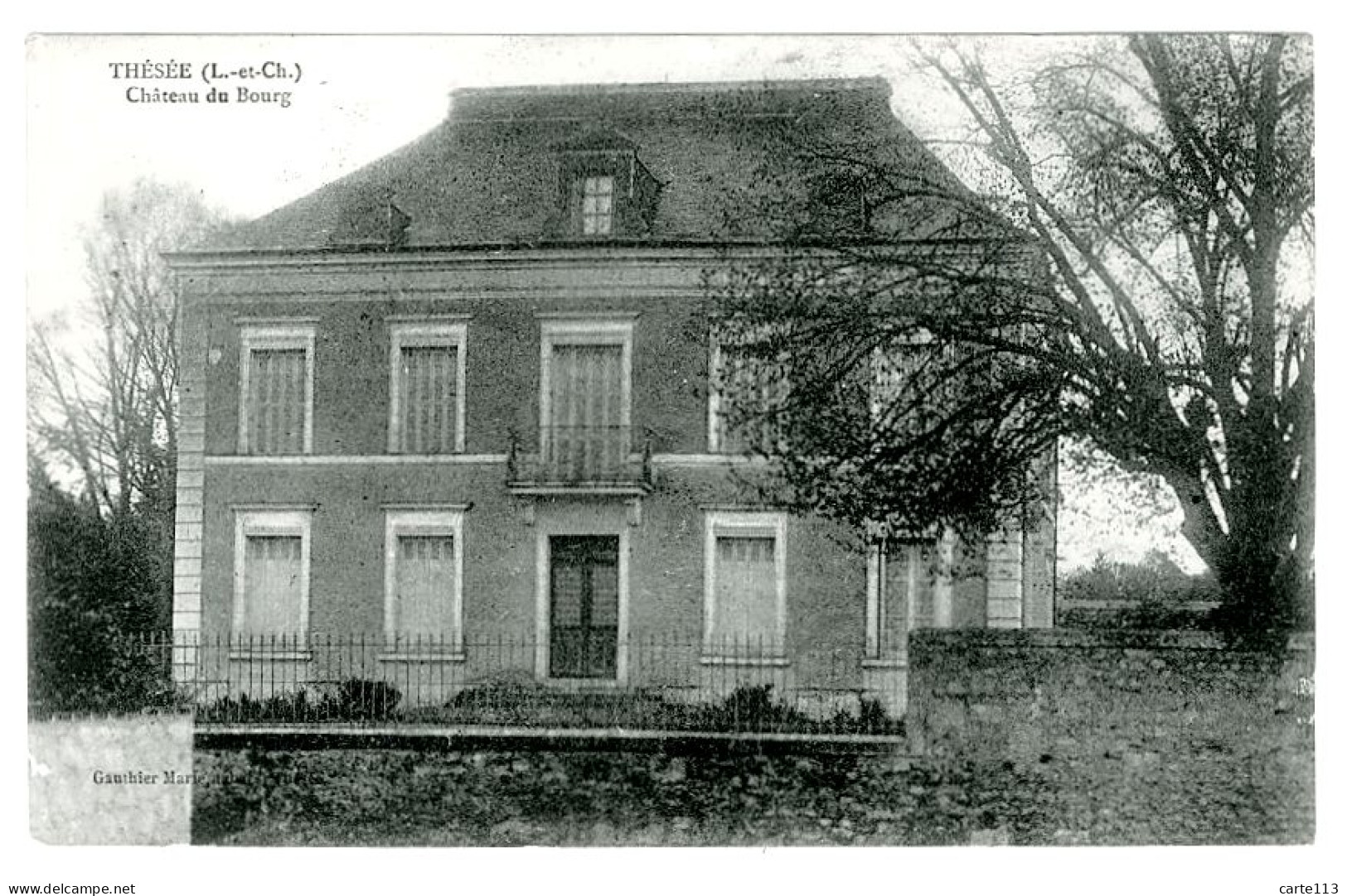 41 - B3800CPSM - THESEE - Château Du Bourg - Parfait état - LOIR-ET-CHER - Autres & Non Classés