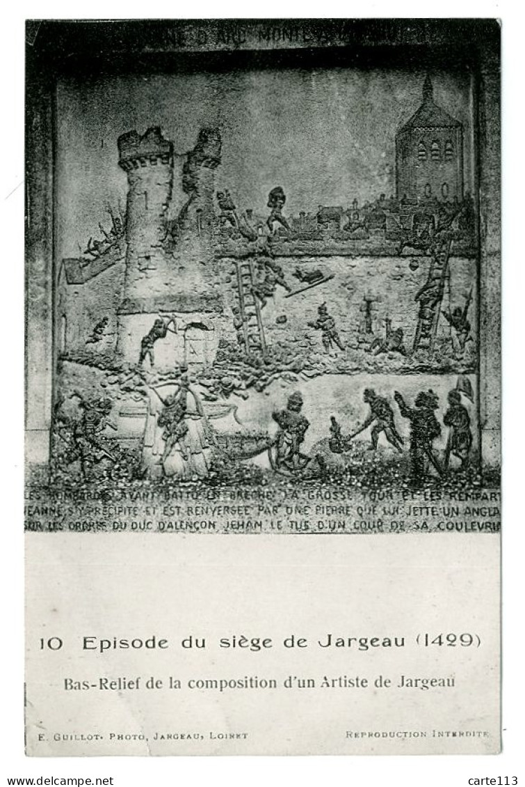 45 - B3444CPA - JARGEAU - Episode Du Siège (1429) - Très Bon état - LOIRET - Jargeau