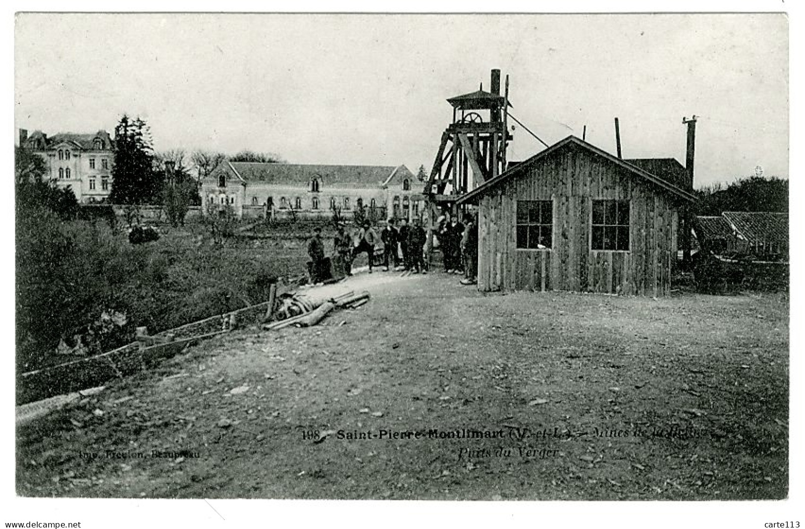 49 - B3160CPA - SAINT PIERRE MONTLIMART - Mines De La Bellière - Puits Du Verger - Parfait état - MAINE ET LOIRE - Autres & Non Classés