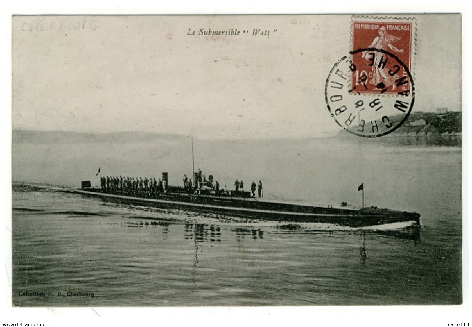 50 - B2947CPA - CHERBOURG - Le Submersible WATT - Très Bon état - MANCHE - Cherbourg