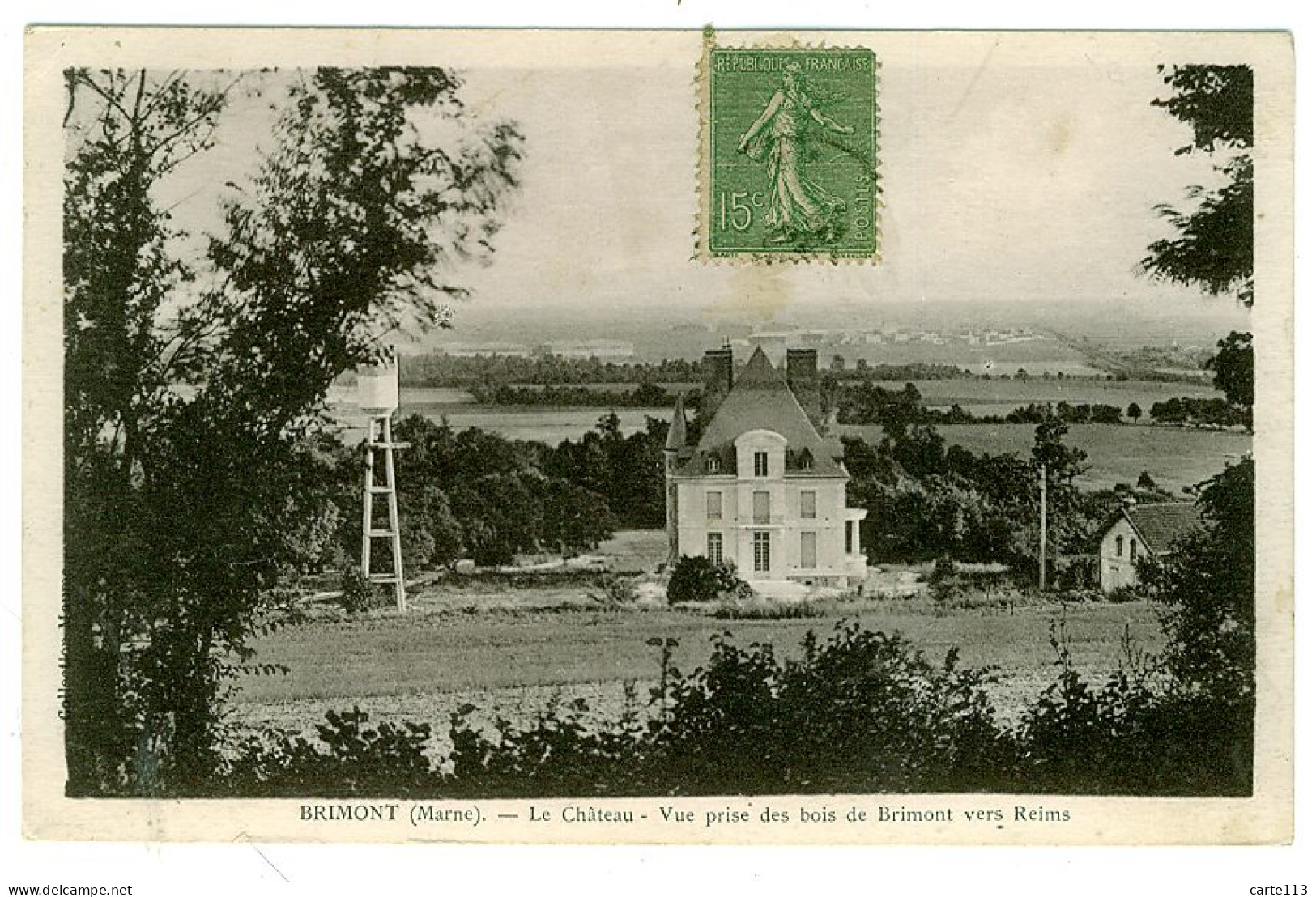 51 - B2889CPA - BRIMONT - Le Château - Vue Prise Des Bois De Brimont Vers Reims - Très Bon état - MARNE - Autres & Non Classés