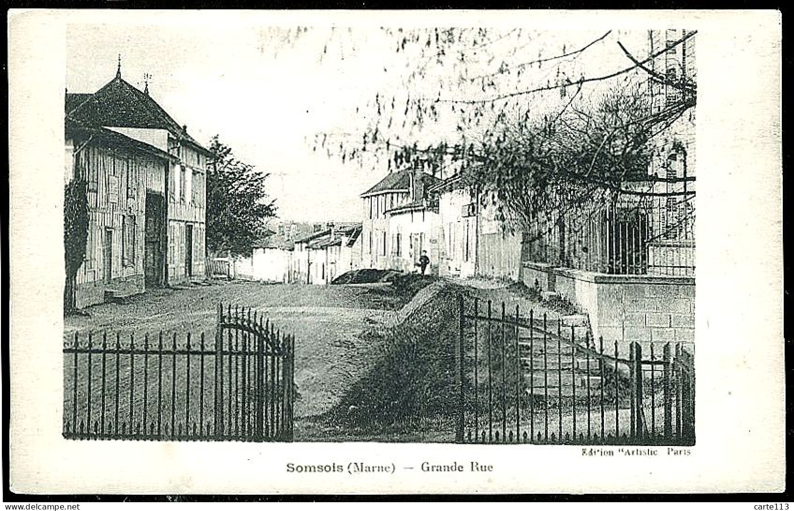 51 - B2866CPA - SOMSOIS - Grande Rue - Bon état - MARNE - Sonstige & Ohne Zuordnung