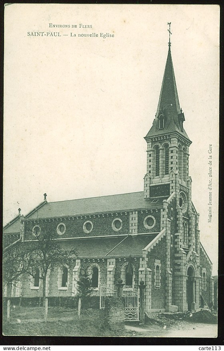 61 - B1951CPA - SAINT PAUL - Environ De FLERS - La Nouvelle église - Parfait état - ORNE - Altri & Non Classificati