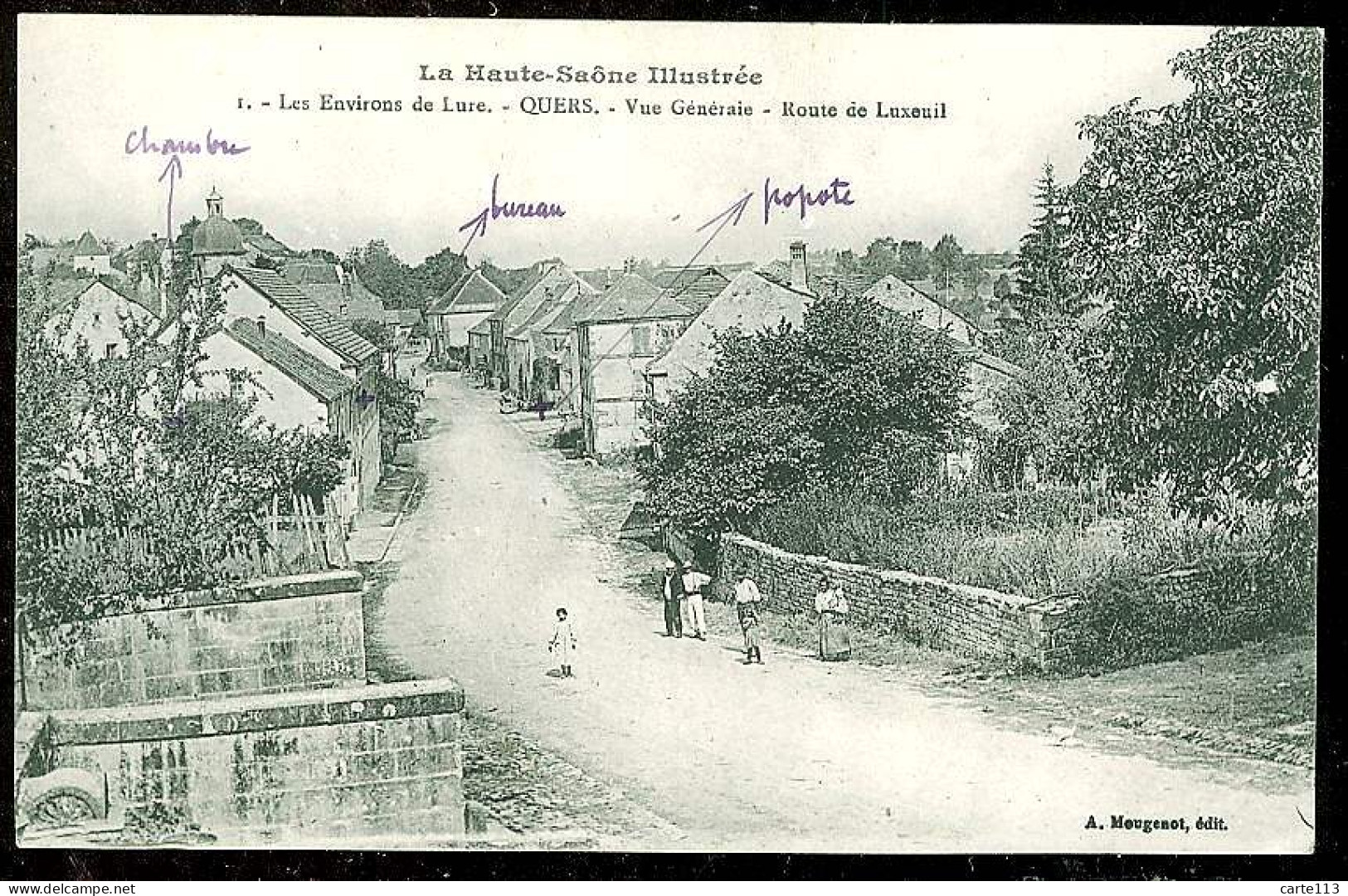 70 - B1663CPA - QUERS - 1 - Vue Génerale - Route De Luxeuil - Très Bon état - HAUTE-SAONE - Autres & Non Classés