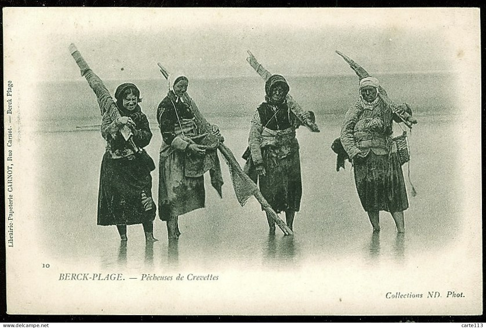 62 - B1779CPA - BERCK PLAGE - 10 - Pêcheuses De Crevettes - Très Bon état - PAS-DE-CALAIS - Berck