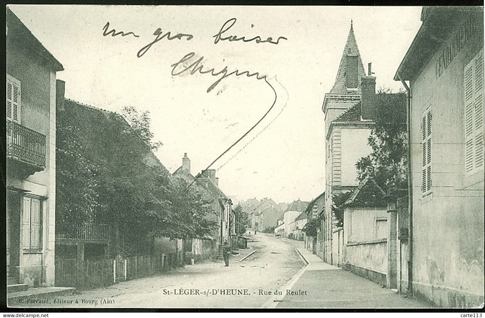 71 - B1582CPA - SAINT LEGER SUR DHEUNE - Rue Du Reulet - Parfait état - SAONE-ET-LOIRE - Autres & Non Classés