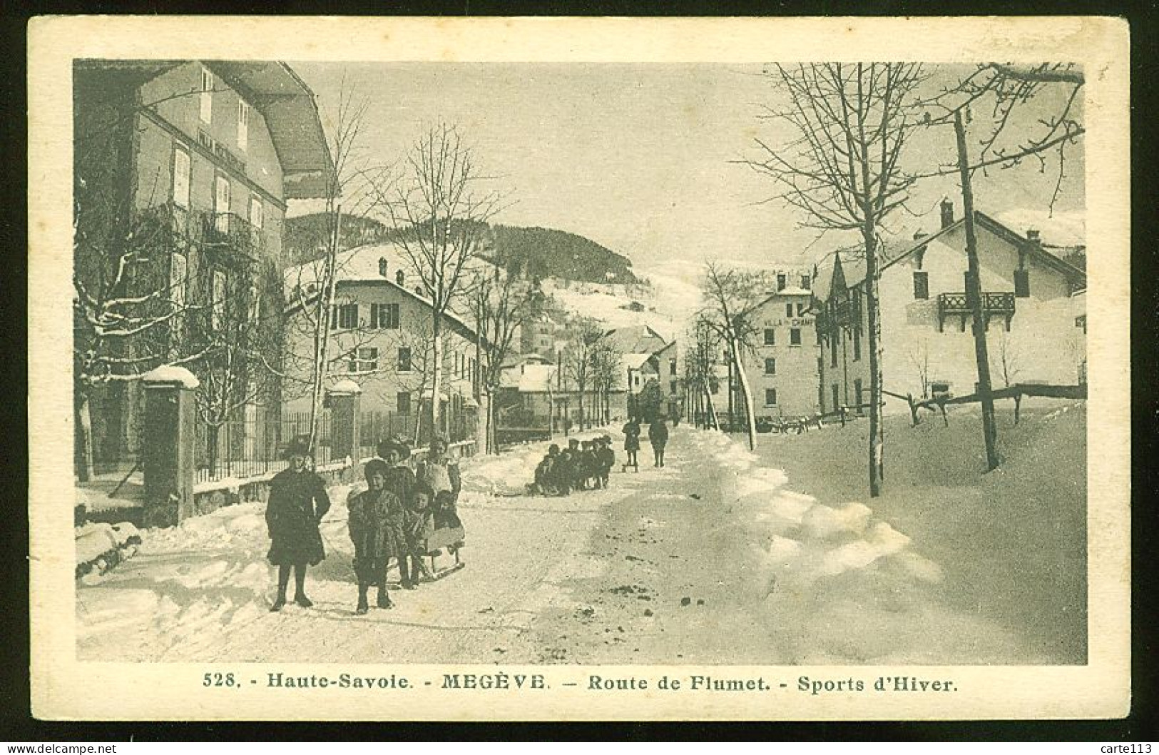 74 - B1476CPA - MEGEVE - 528 - Route De Flumet - Sports D'hiver - Très Bon état - HAUTE-SAVOIE - Megève